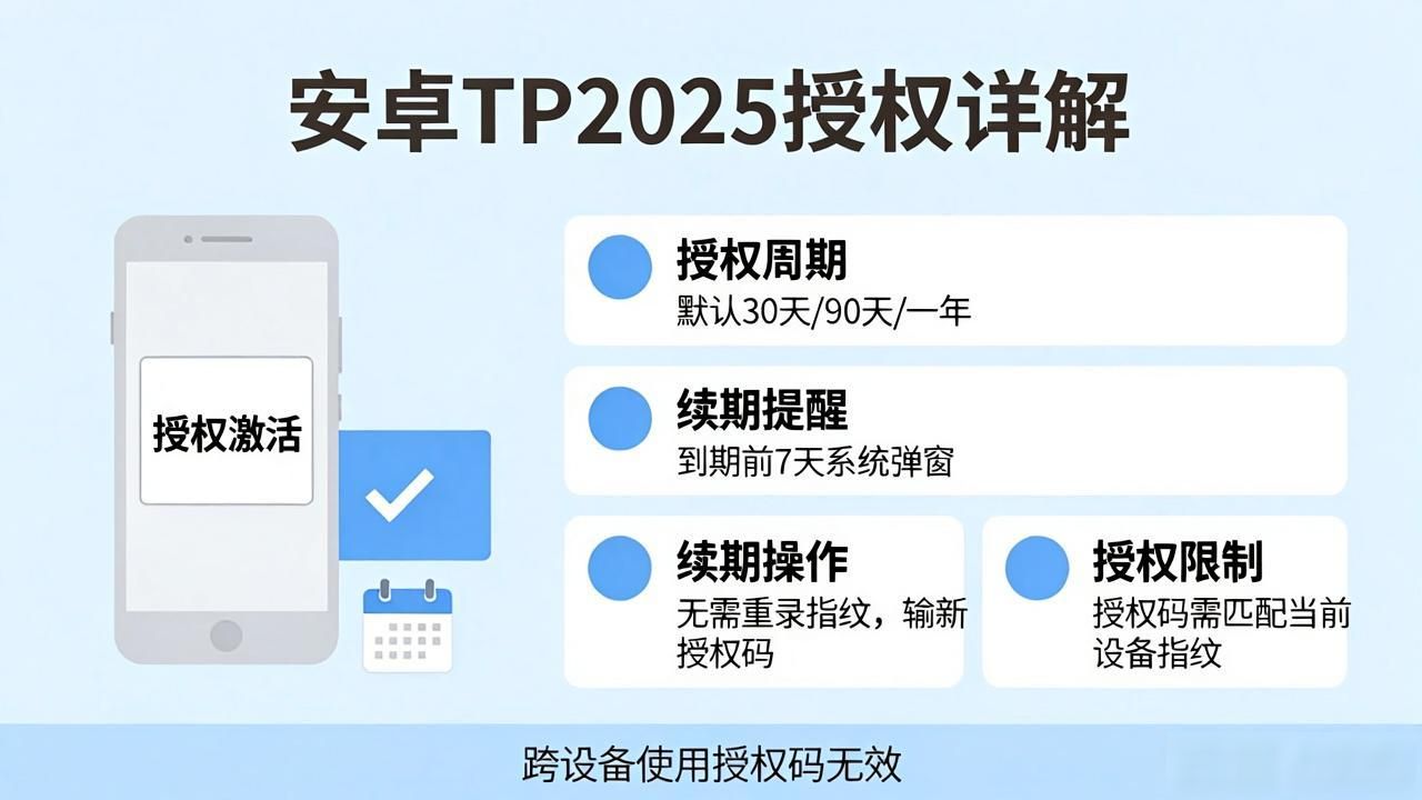 安卓TP2025新版本设备授权详述_安卓TP2025授权流程调整_设备指纹采集授权码匹配