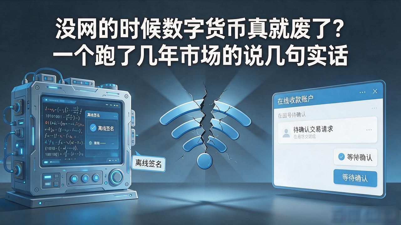 没网的时候数字货币真就废了？一个跑了几年市场的说几句实话
