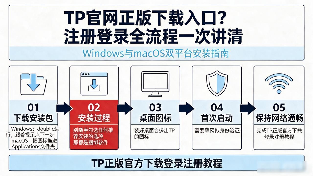 TP官网正版下载入口？注册登录全流程一次讲清