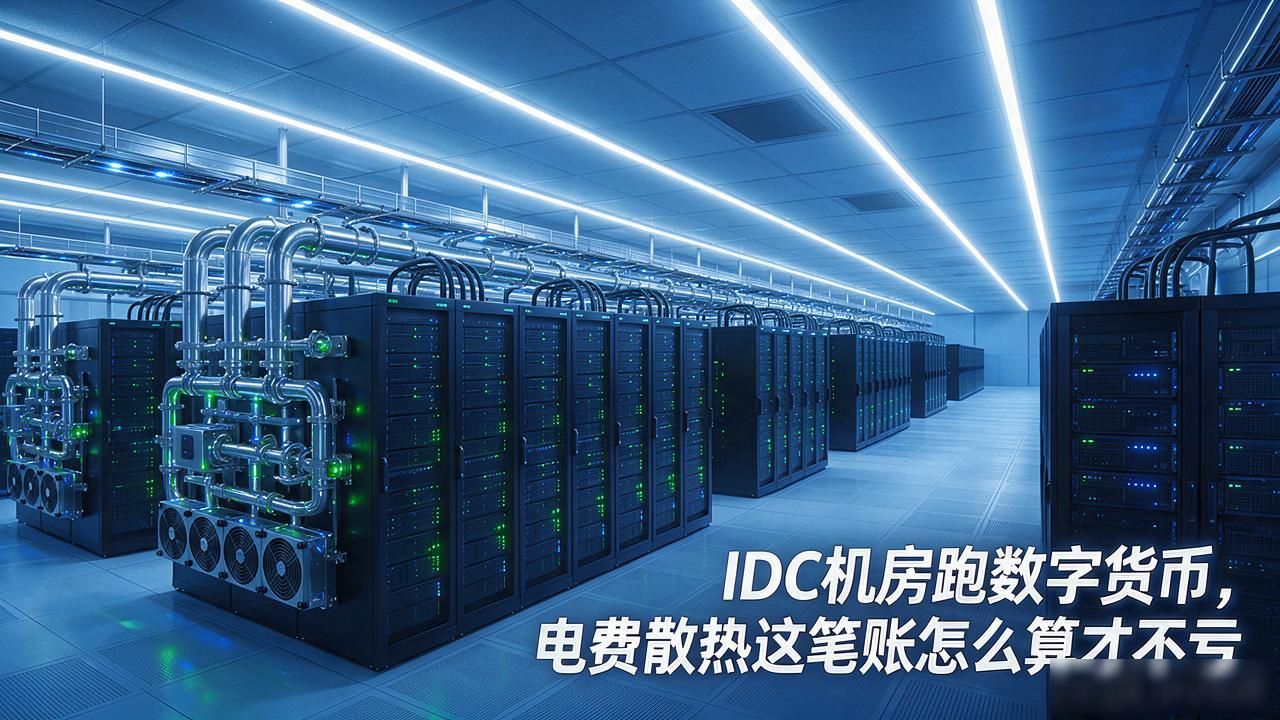 IDC机房跑数字货币，电费散热这笔账怎么算才不亏
