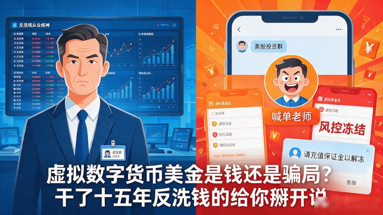 虚拟数字货币美金是钱还是骗局？干了十五年反洗钱的给你掰开说
