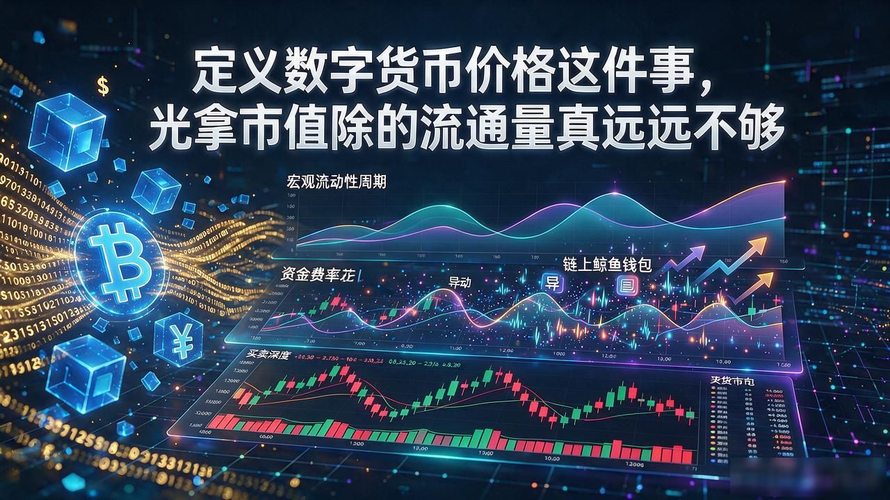 定义数字货币价格这件事，光拿市值除以流通量真远远不够