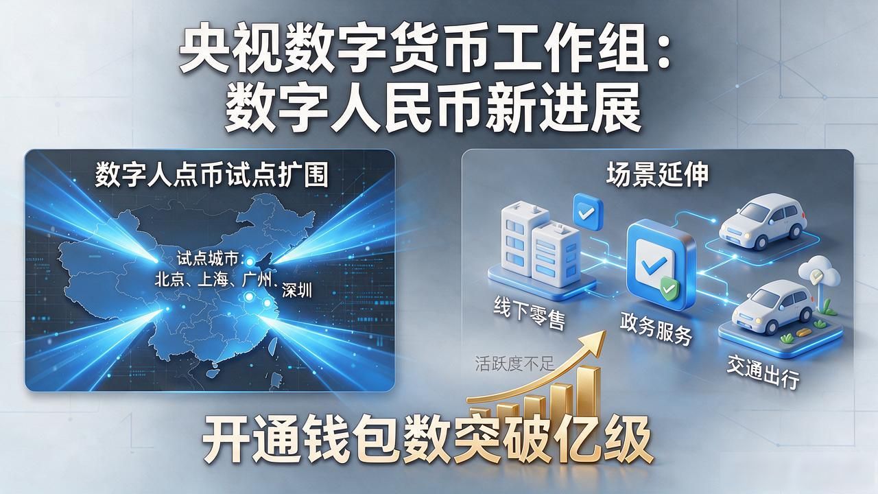央视数字货币工作组曝出哪些信息 数字人民币推广进展讲清楚了