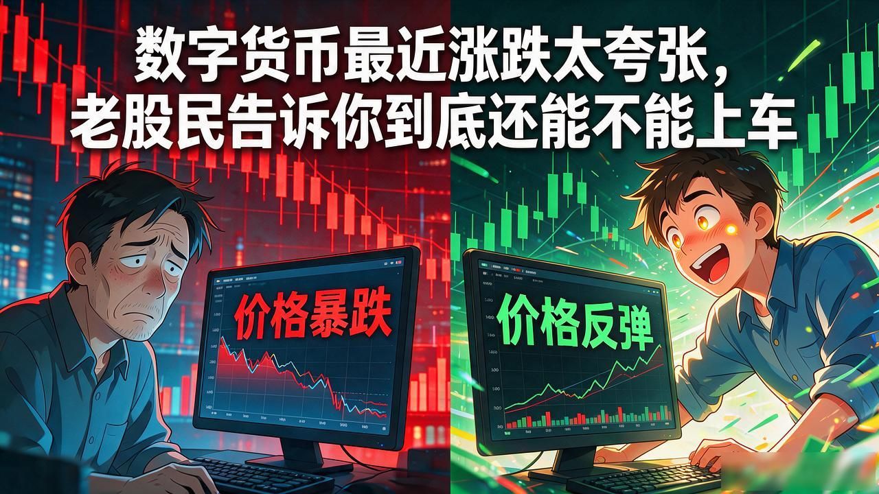 数字货币最近涨跌太夸张，老股民告诉你到底还能不能上车