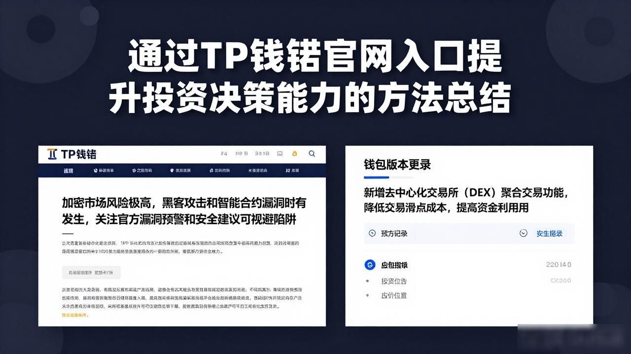 TP钱包官网入口_加密资产投资链上数据研究_用户总结:通过tp钱包官网入口如何提升自己的投资决策能力