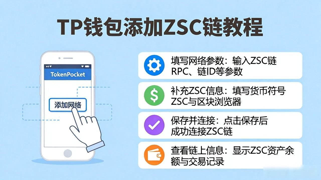 TP钱包怎么添加ZSC链？手把手教你添加网络
