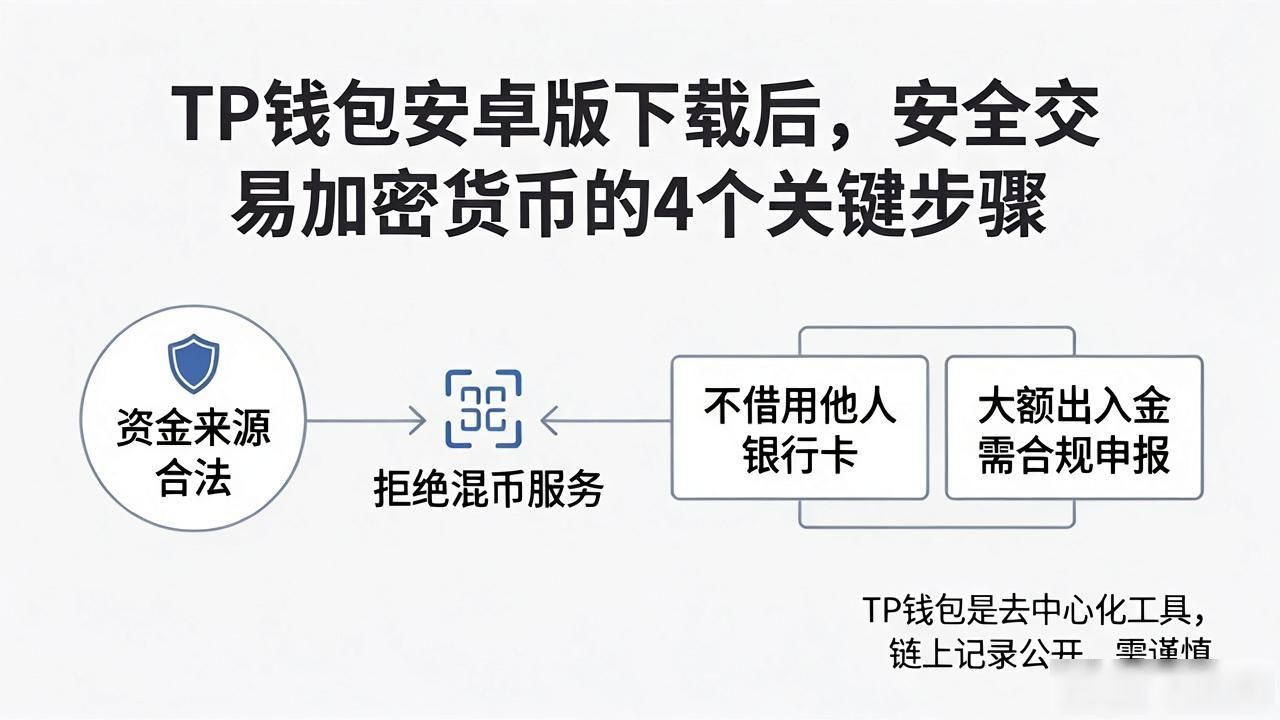 TP钱包安卓版下载后，安全交易加密货币的4个关键步骤