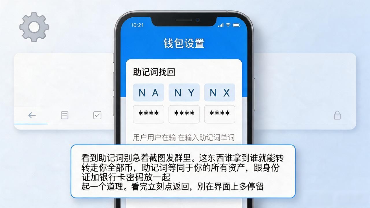 TP钱包助记词在哪看？设置里三步就找得到