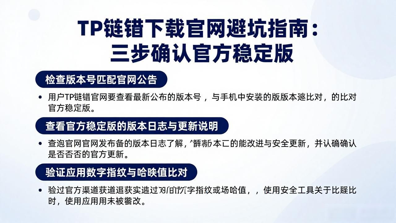 如何确保你从tp钱包下载官网获取的版本是官方稳定版?_官方稳定版TP钱包下载_TP钱包防骗指南